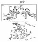 Carburetor And Fuel Tank Assy Diagram and Parts List for 113908-2999-02  Briggs and Stratton Engine